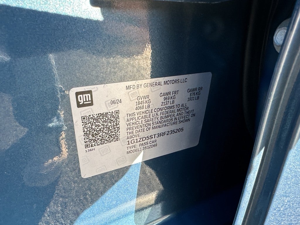 2024 Chevrolet Malibu 4dr Sdn 1LT