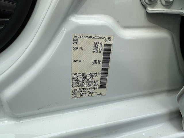 2022 Nissan Altima 2.5 S Sedan