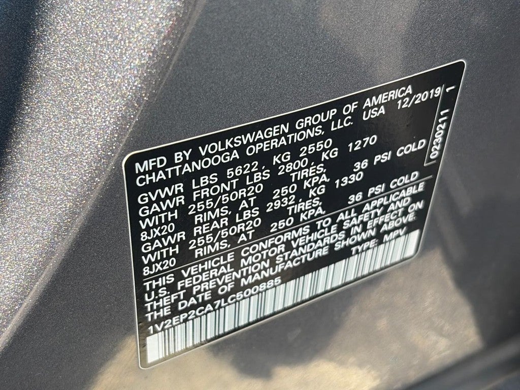 2020 Volkswagen Atlas 2.0T SEL FWD