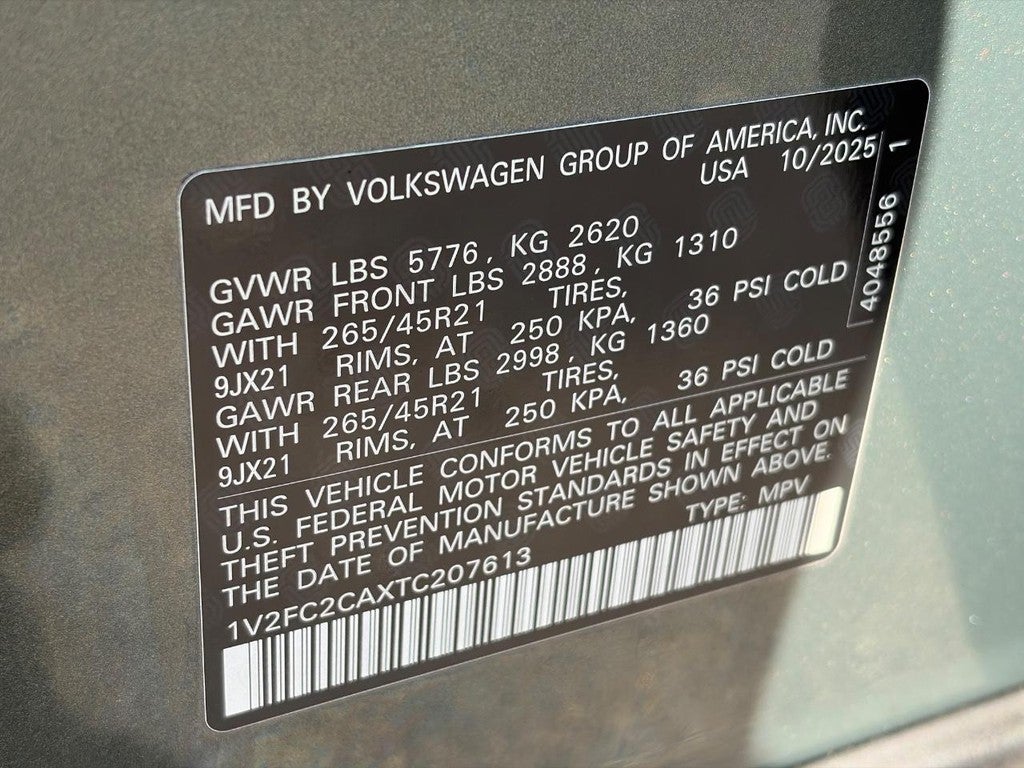 2026 Volkswagen Atlas Cross Sport 2.0T SEL Premium R-Line 4MOTION