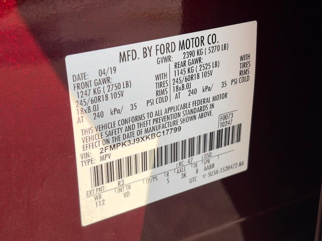 2019 Ford Edge SEL FWD