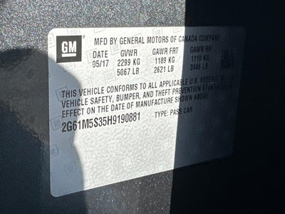 2017 Cadillac XTS 4dr Sdn Luxury FWD