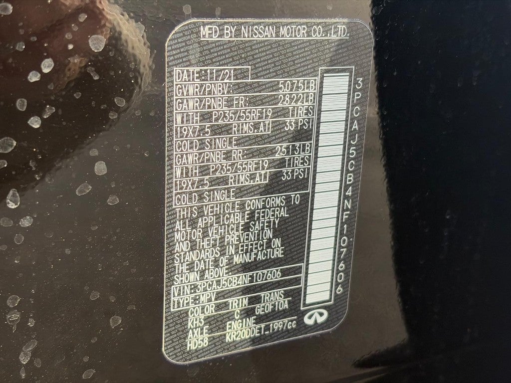 2022 INFINITI QX50 ESSENTIAL AWD