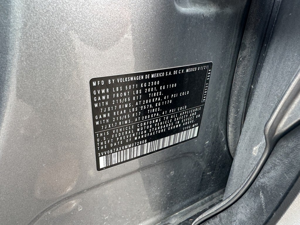 2021 Volkswagen Tiguan 2.0T S 4MOTION