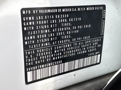 2025 Volkswagen Tiguan 2.0T S 4MOTION