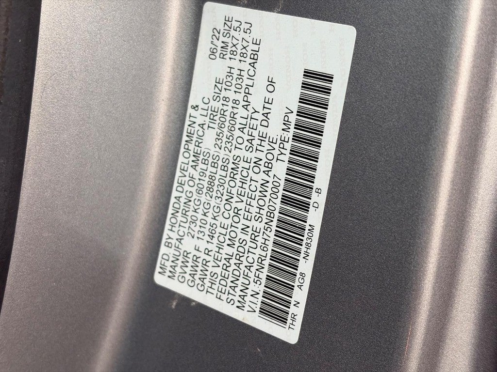 2022 Honda Odyssey EX-L Auto