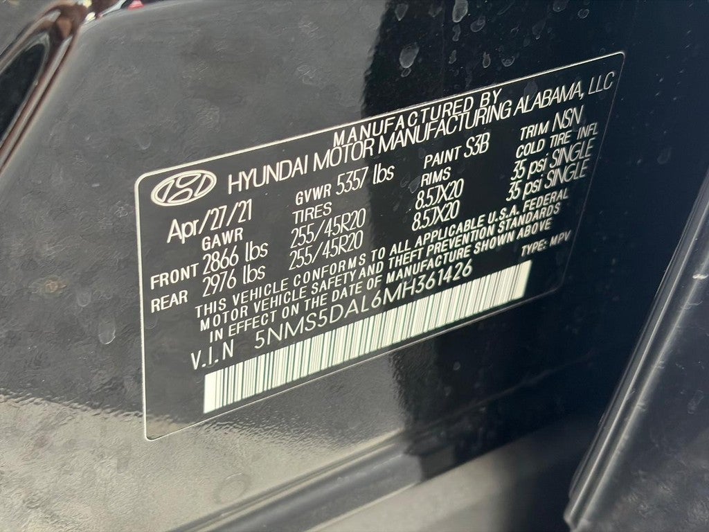 2021 Hyundai Santa Fe Calligraphy AWD