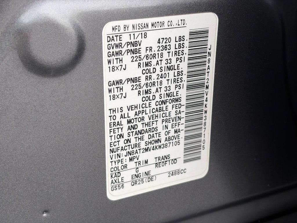 2019 Nissan Rogue AWD SV