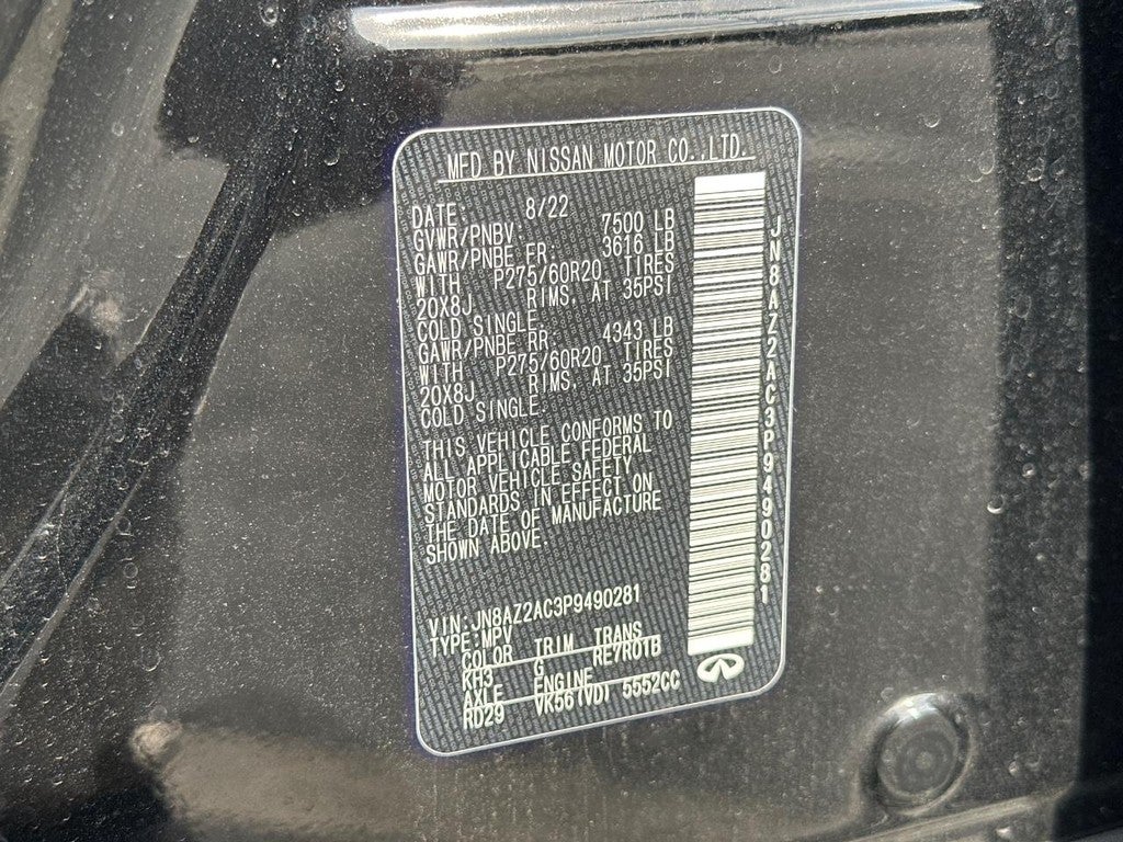 2023 INFINITI QX80 LUXE AWD