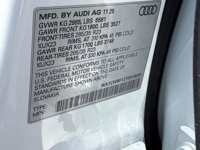 2026 Audi SQ8 Prestige