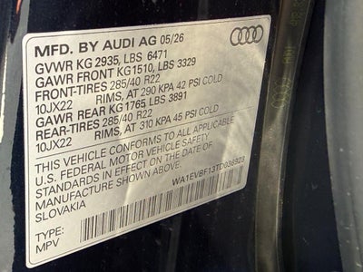 2026 Audi Q8 Premium Plus