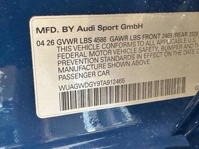 2026 Audi RS 3 quattro *Ltd Avail*