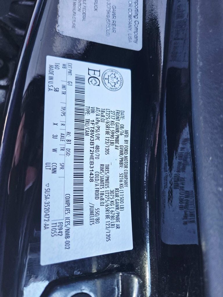 2017 Ford F-350SD Lariat