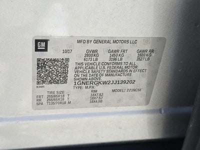 2018 Chevrolet Traverse LT Cloth w/1LT