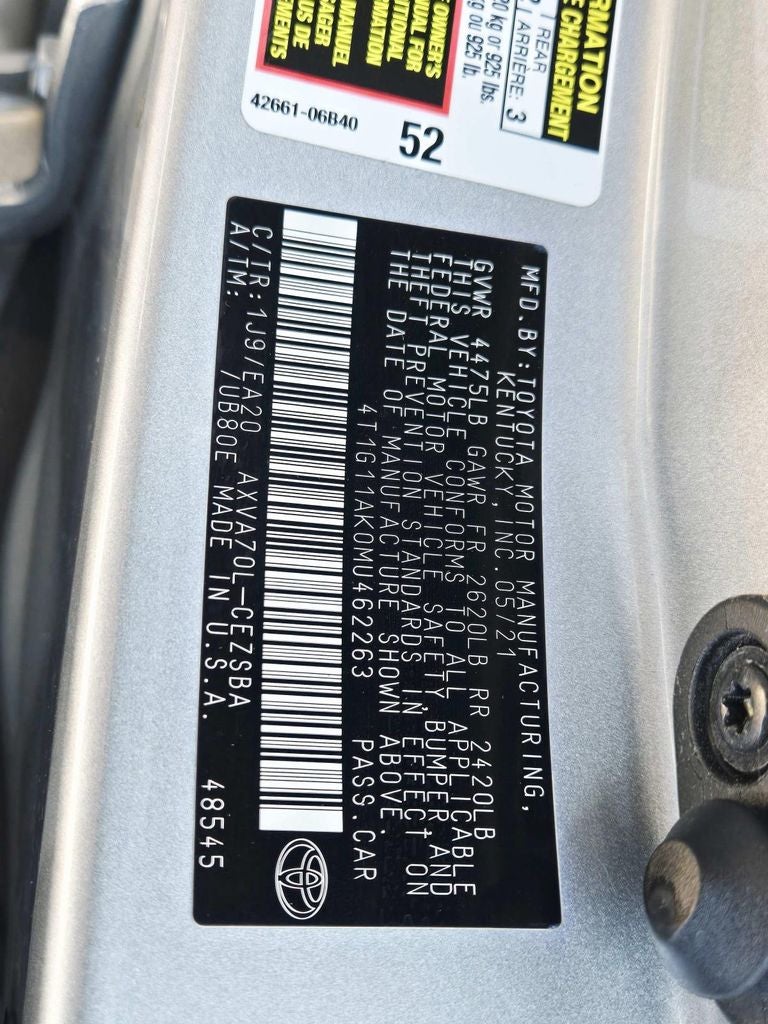 2021 Toyota Camry SE