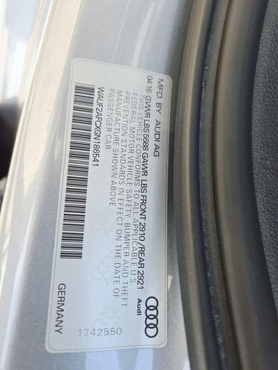 2016 Audi S6 4.0T Premium Plus quattro