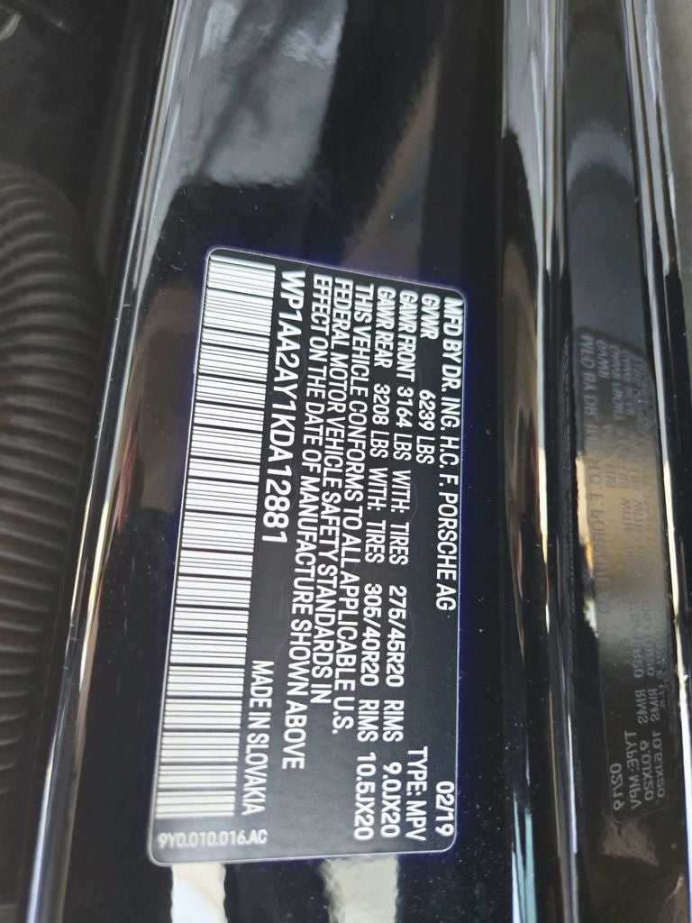 2019 Porsche Cayenne Base