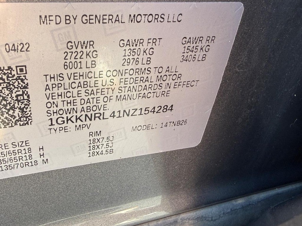 2022 GMC Acadia AWD 4dr SLE
