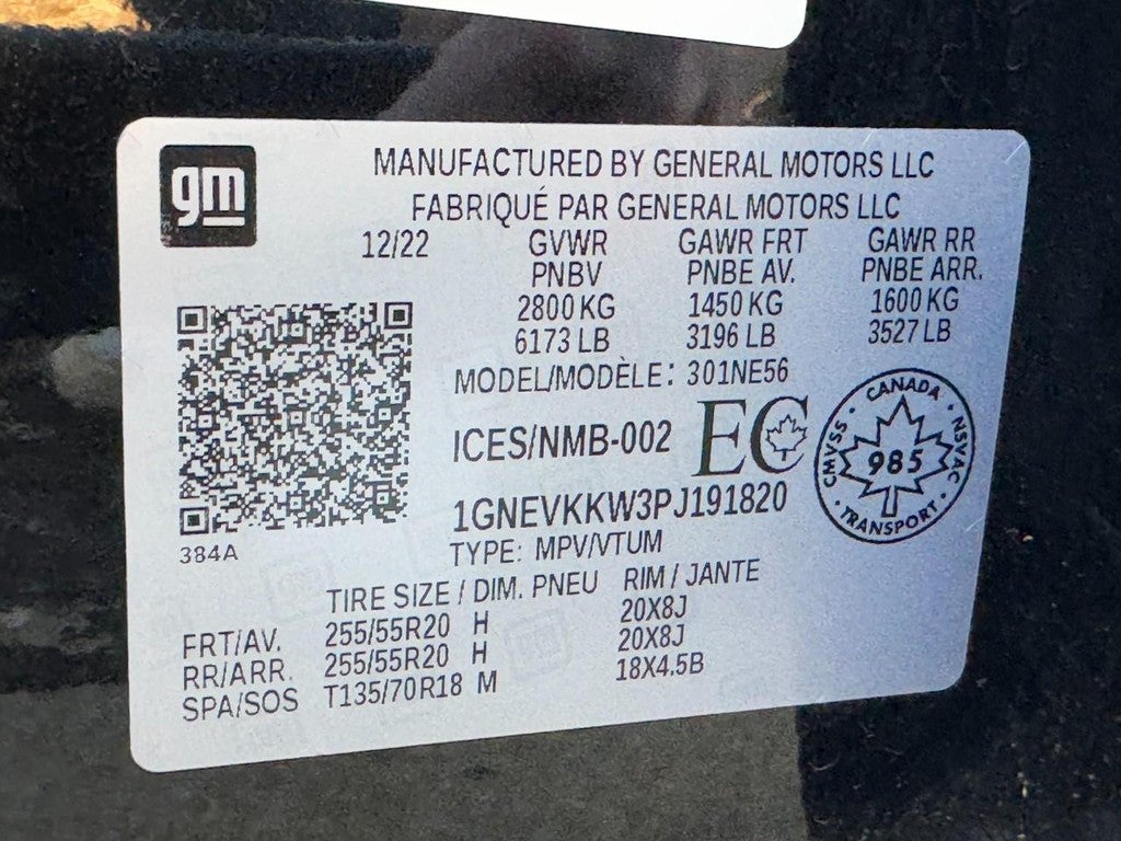 2023 Chevrolet Traverse AWD 4dr Premier