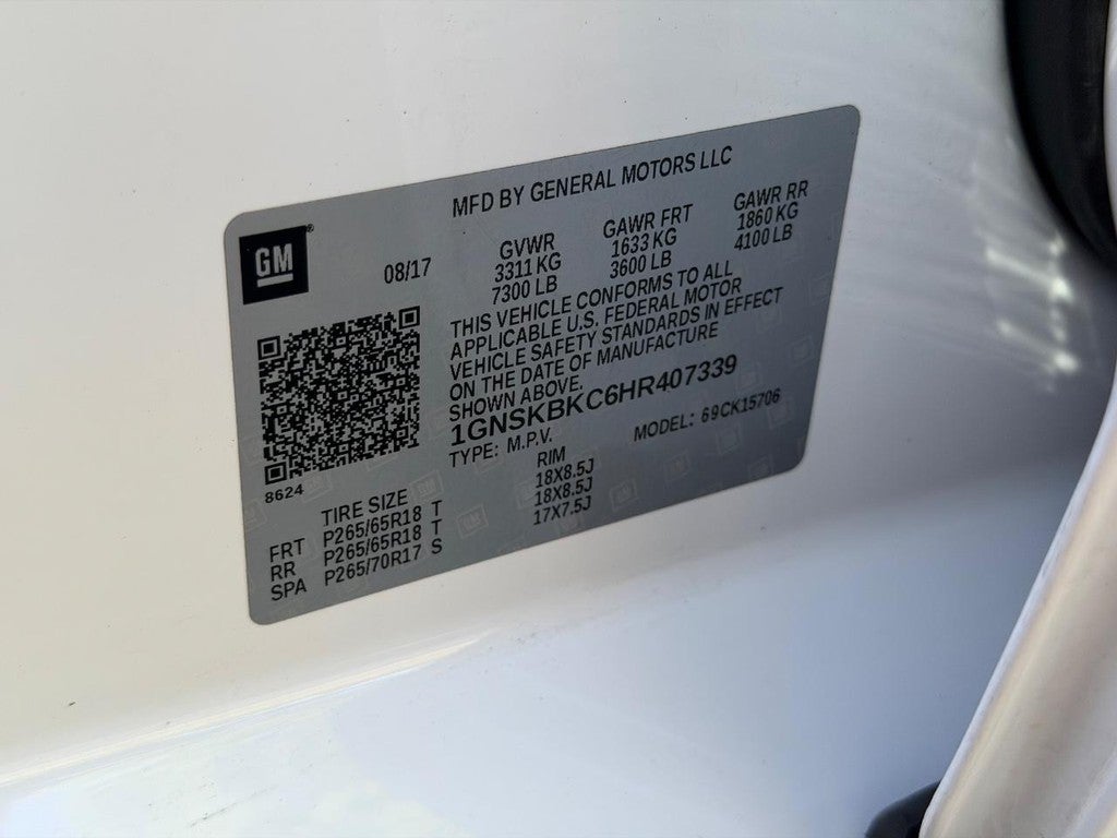2017 Chevrolet Tahoe 4WD 4dr LT