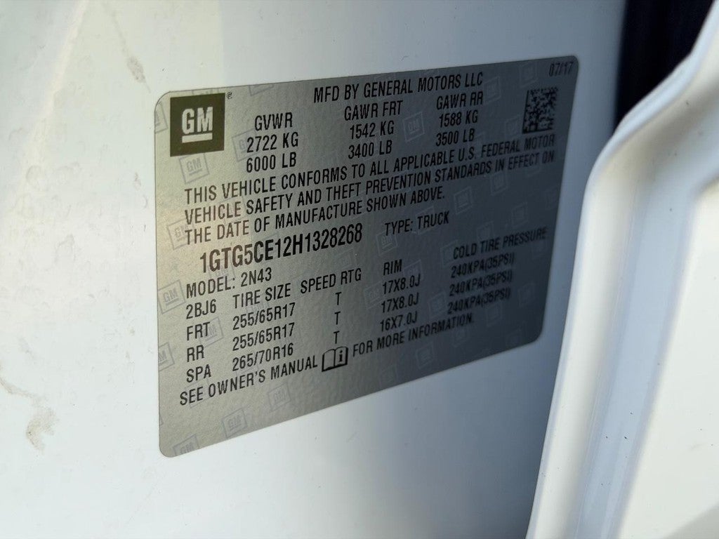 2017 GMC Canyon 2WD Crew Cab 128.3" SLE