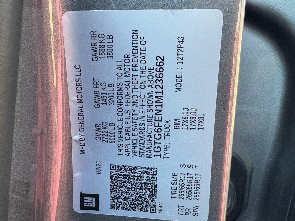 2021 GMC Canyon 4WD Crew Cab 128" AT4 w/Leather