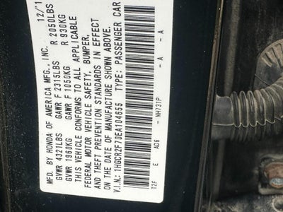 2014 Honda Accord Sedan 4dr I4 CVT EX