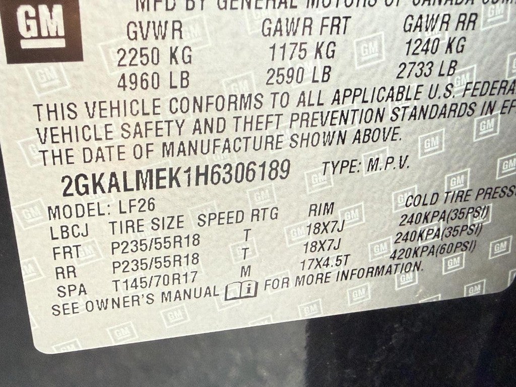 2017 GMC Terrain FWD 4dr SLE w/SLE-1