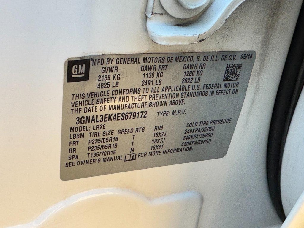 2014 Chevrolet Captiva Sport Fleet FWD 4dr LT