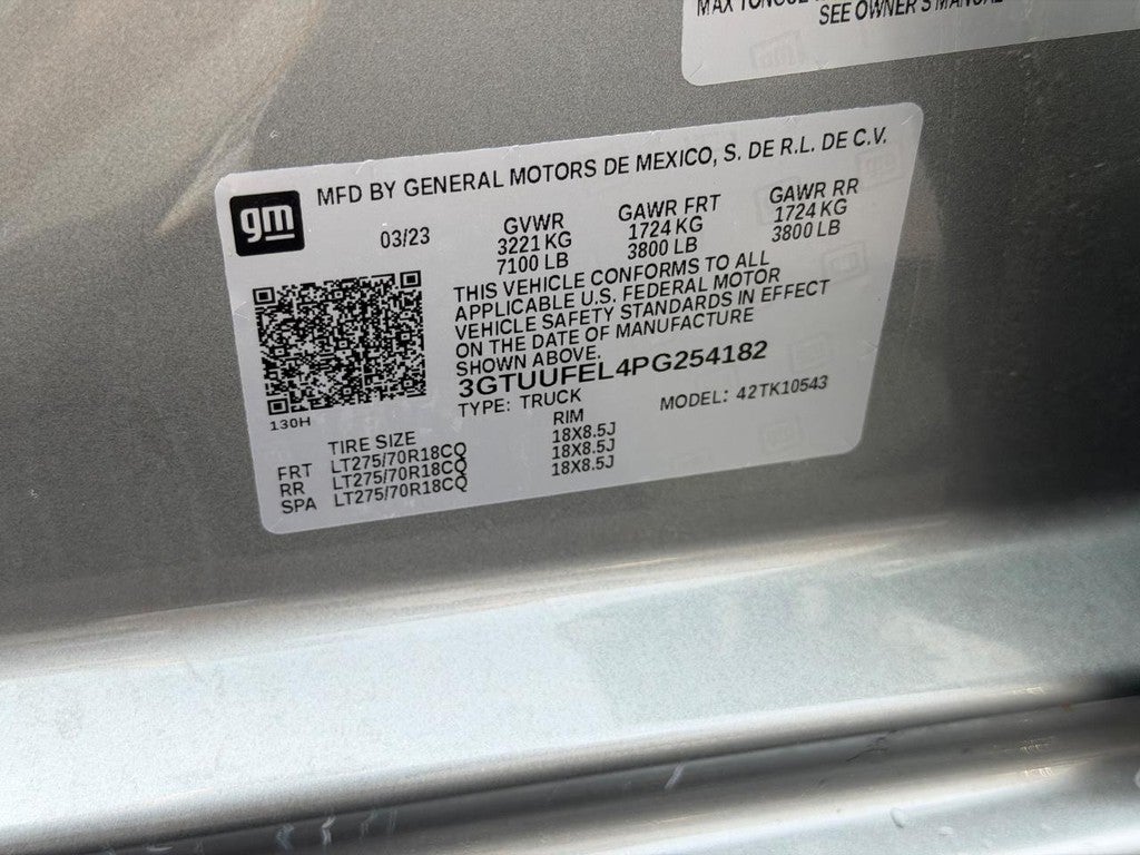 2023 GMC Sierra 1500 4WD Crew Cab 147" AT4X