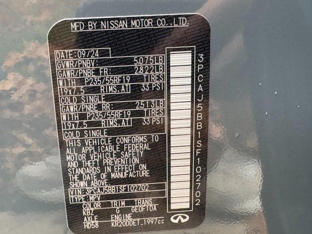 2025 INFINITI QX50 LUXE AWD