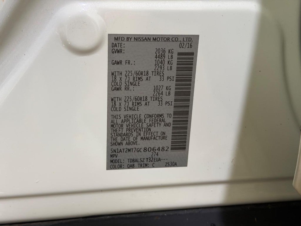 2016 Nissan Rogue FWD 4dr SL