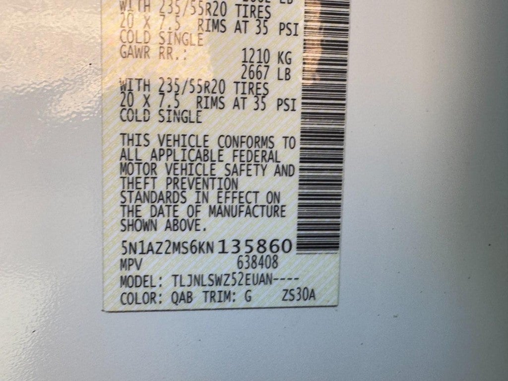 2019 Nissan Murano AWD Platinum