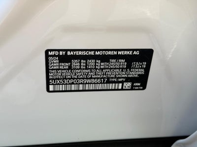 2024 BMW X3 xDrive30i Sports Activity Vehicle