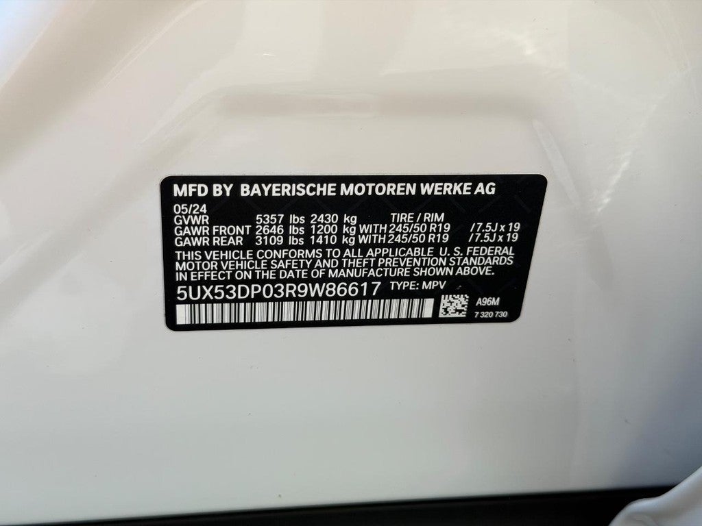 2024 BMW X3 xDrive30i Sports Activity Vehicle