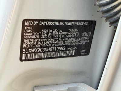 2017 BMW X3 xDrive28i Sports Activity Vehicle