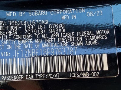 2023 Toyota GR86 Premium Manual (Natl)