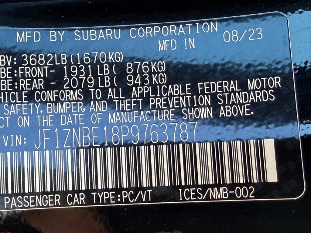 2023 Toyota GR86 Premium Manual (Natl)