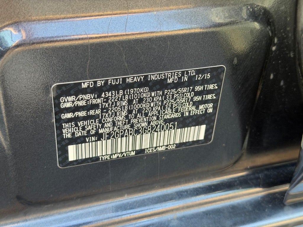 2016 Subaru Crosstrek 5dr CVT 2.0i Premium