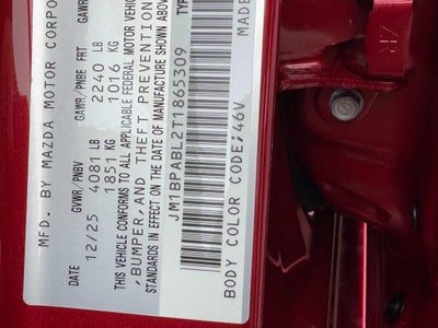 2026 Mazda Mazda3 Sedan 2.5 S Select Sport