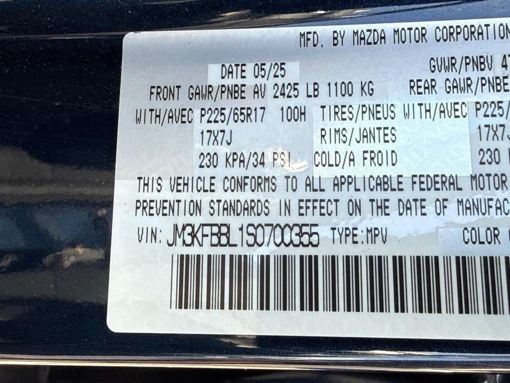 2025 Mazda Mazda CX-5 2.5 S Select Package AWD
