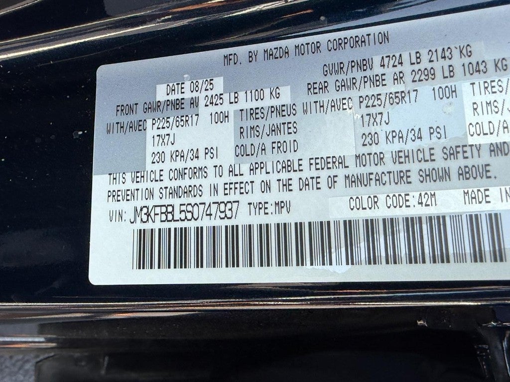 2025 Mazda Mazda CX-5 2.5 S Select Package