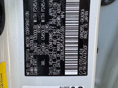 2018 Toyota 4Runner Limited 4WD