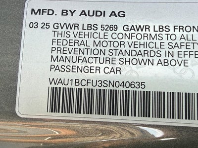 2025 Audi A5 Premium 2.0 TFSI quattro