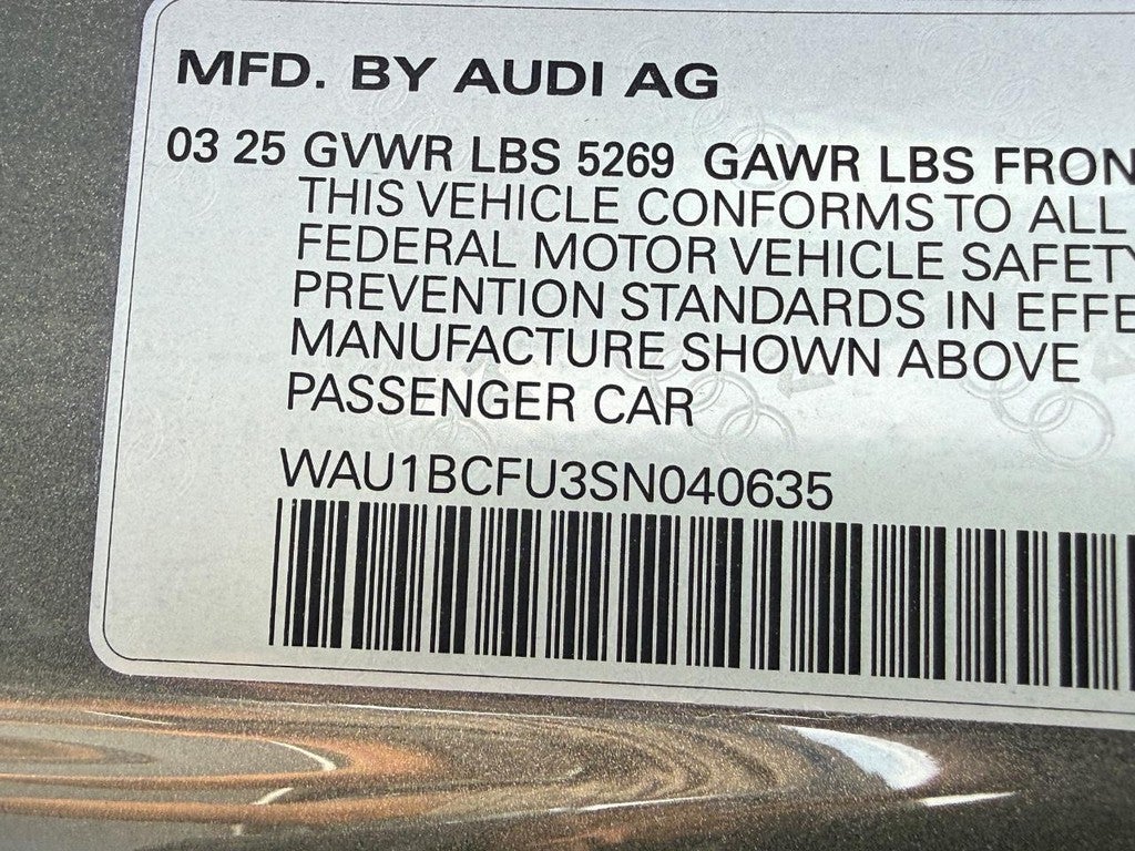2025 Audi A5 Premium 2.0 TFSI quattro