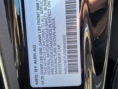 2025 Audi A5 Premium 2.0 TFSI quattro