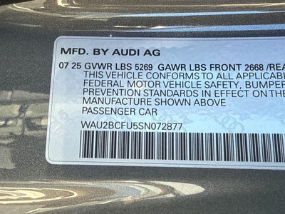 2025 Audi A5 Premium Plus 2.0 TFSI quattro