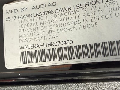 2017 Audi A4 2.0 TFSI Auto Premium Plus quattro AWD