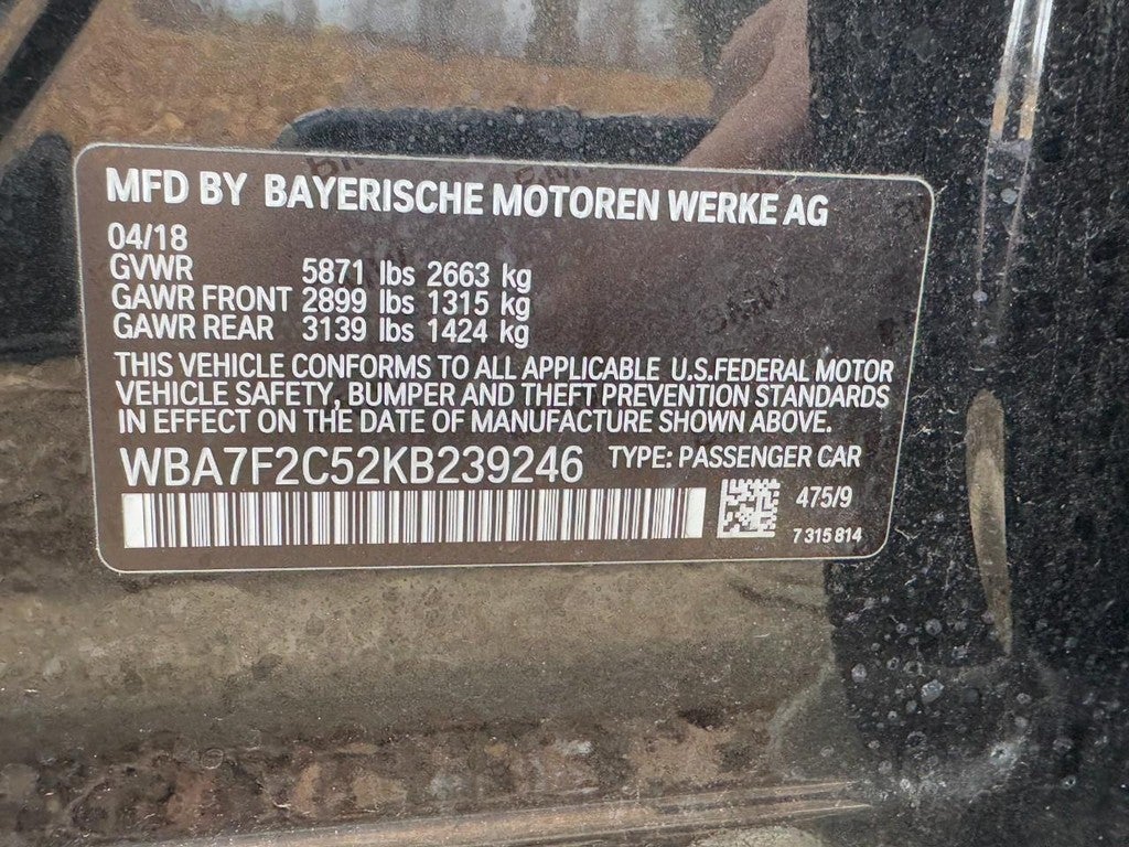 2019 BMW 7 Series 750i xDrive Sedan