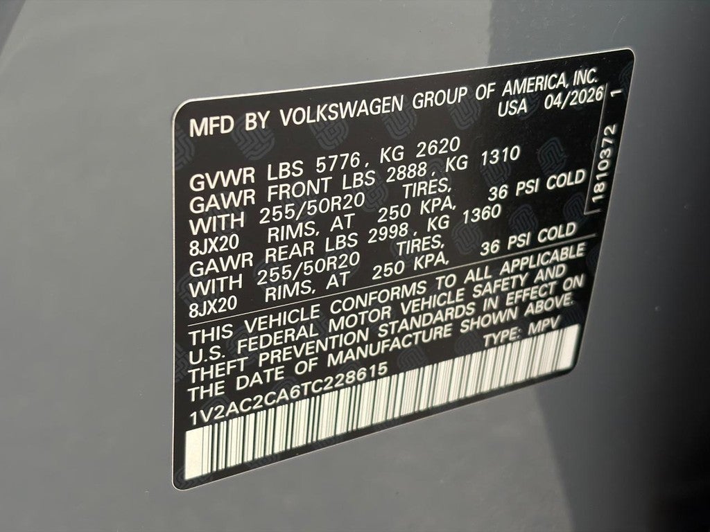 2026 Volkswagen Atlas Cross Sport 2.0T SEL R-Line Black 4MOTION